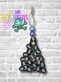 DIGITAL DOWNLOAD Skull Christmas Tree Ornament Bookmark Bag Tag