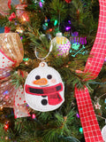 DIGITAL DOWNLOAD Applique Snowman Ornament Bag Tag Bookmark
