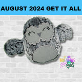 DIGITAL DOWNLOAD Applique Owl Plush 5 SIZES INCLUDED