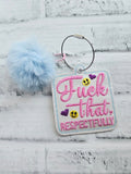 DIGITAL DOWNLOAD Fuck That Respectfully Bag Tag Bookmark Ornament