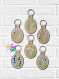 DIGITAL DOWNLOAD Wildflower Snap Tab Key Chain Bundle