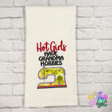 DIGITAL DOWNLOAD Applique Grandma Hobbies 4 SIZES INCLUDED