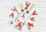 DIGITAL DOWNLOAD Applique My Melody Wristlet Essentials Set 9 DESIGNS INCLUDED