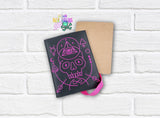 DIGITAL DOWNLOAD A6 Skeleton Head Notebook Holder Cover