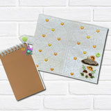 DIGITAL DOWNLOAD Quilted Mushroom Canister Top Load Notebook Cover