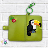 DIGITAL DOWNLOAD Applique Tropical Toucan Wristlet Essentials Set 10 DESIGNS INCLUDED