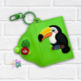 DIGITAL DOWNLOAD Applique Tropical Toucan Wristlet Essentials Set 10 DESIGNS INCLUDED