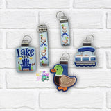 DIGITAL DOWNLOAD Applique Lake Life Wristlet Essentials Set 11 DESIGNS INCLUDED