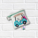 DIGITAL DOWNLOAD Applique Golf Girlie Wristlet Essentials Set 11 DESIGNS INCLUDED