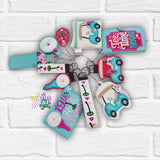 DIGITAL DOWNLOAD Applique Golf Girlie Wristlet Essentials Set 11 DESIGNS INCLUDED