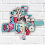 DIGITAL DOWNLOAD Applique Golf Girlie Wristlet Essentials Set 11 DESIGNS INCLUDED