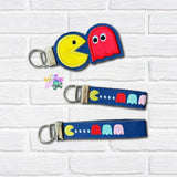 DIGITAL DOWNLOAD | Pac Man Key Fob Set |3 SIZES INCLUDED