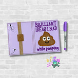 DIGITAL DOWNLOAD Applique Brilliant Ideas A6 Notebook Cover