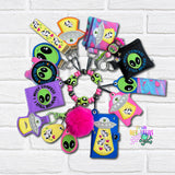 DIGITAL DOWNLOAD Applique Out Of This World Wristlet Essentials Set 13 DESIGNS INCLUDED Alien Invasion