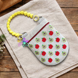 DIGITAL DOWNLOAD Quilted Apple Round Bottom Bag