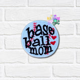 DIGITAL DOWNLOAD Basball Mom Patch 3 SIZES INCLUDED