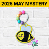 DIGITAL DOWNLOAD Grumpy Bee Bag Tag Bookmark Ornament
