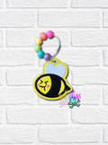 DIGITAL DOWNLOAD Grumpy Bee Bag Tag Bookmark Ornament