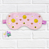 DIGITAL DOWNLOAD Quilted Honey Bee Sleep Mask 2 SIZES INCLUDED