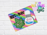 DIGITAL DOWNLOAD A6 Applique Best BUDdies Composition Notebook Cover