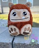DIGITAL DOWNLOAD Applique Big Foot Sasquatch Plush 5 SIZES INCLUDED