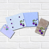 DIGITAL DOWNLOAD Quilted Blackberry Top Load Notebook Cover 2 DESIGNS INCLUDED