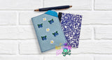 DIGITAL DOWNLOAD 5x7 Quilted Blueberries Mini Composition Notebook Cover