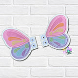 DIGITAL DOWNLOAD Applique Rainbow Butterfly Shoe Wings