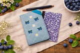 DIGITAL DOWNLOAD 5x7 Quilted Blueberries Mini Composition Notebook Cover