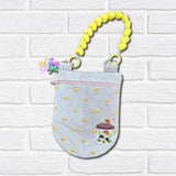 DIGITAL DOWNLOAD Quilted Mushroom Canister Round Bottom Bag