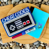 DIGITAL DOWNLOAD 5x7  Applique Cheat Codes Mini Composition Notebook Cover