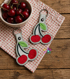 DIGITAL DOWNLOAD Cherries Cherry  Snap Tab Keychain