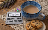DIGITAL DOWNLOAD Applique Crack Is Bad M'kay Coaster 4x4 ITH