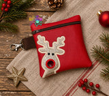 DIGITAL DOWNLOAD 5x5 Rudolph Holiday Poo Zippered Bag