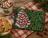 DIGITAL DOWNLOAD Applique Christmas Tree Cake Quilted Mug Rug Snack Mat Set 4 SIZES INCLUDED Coaster