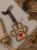 4x4 DIGITAL DOWNLOAD Heart Paw Ornament