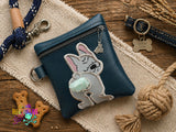 DIGITAL DOWNLOAD 5x5 ITH Applique French Bulldog Bum Poo Zipper Bag Lined and Unlined 2021
