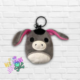 DIGITAL DOWNLOAD Applique Donkey Squishy Keychain