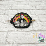 DIGITAL DOWNLOAD All Doomed Hair Holder Bun Cover