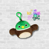 DIGITAL DOWNLOAD Applique Duck Squishy Keychain