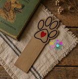 DIGITAL DOWNLOAD 5x7 Heart Paw Bookmark