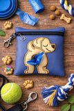 DIGITAL DOWNLOAD 5x5 ITH Applique Golden Retriever Labrador Bum Poo Zipper Bag Lined and Unlined 2021