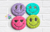 DIGITAL DOWNLOAD | Smiley Face Quilted Spring Time Friends Mug Rug Bundle | 6 SIZES INCLUDED | 4 DESIGNS INCLUDED