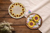DIGITAL DOWNLOAD Sunflower Coaster 2 DESIGNS INCLUDED