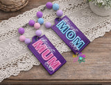 DIGITAL DOWNLOAD Applique Okayest Mom Mum Bag Tag Bookmark Ornament Set