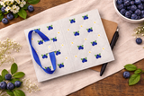 DIGITAL DOWNLOAD Quilted Blueberries A6 Notebook Cover