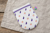 DIGITAL DOWNLOAD Quilted Good Times Round Bottom Bag Eggplant and Peach