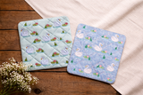 DIGITAL DOWNLOAD Quilted Swan Mug Rug 4 SIZES INCLUDED ENVELOPE TURN HOLE
