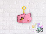 DIGITAL DOWNLOAD Flamingo Squish Face Bookmark Ornament Bag Tag