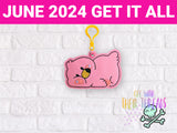 DIGITAL DOWNLOAD Flamingo Squish Face Bookmark Ornament Bag Tag